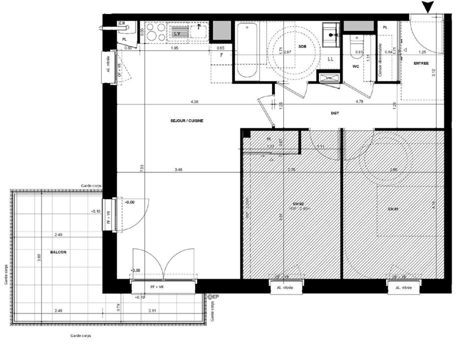 Ac3- vente appartement 
chantepie
 1725665531