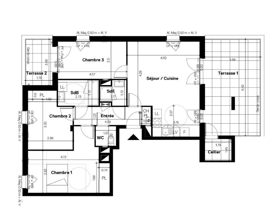 Ac3- vente appartement 
nantes
 1725665767