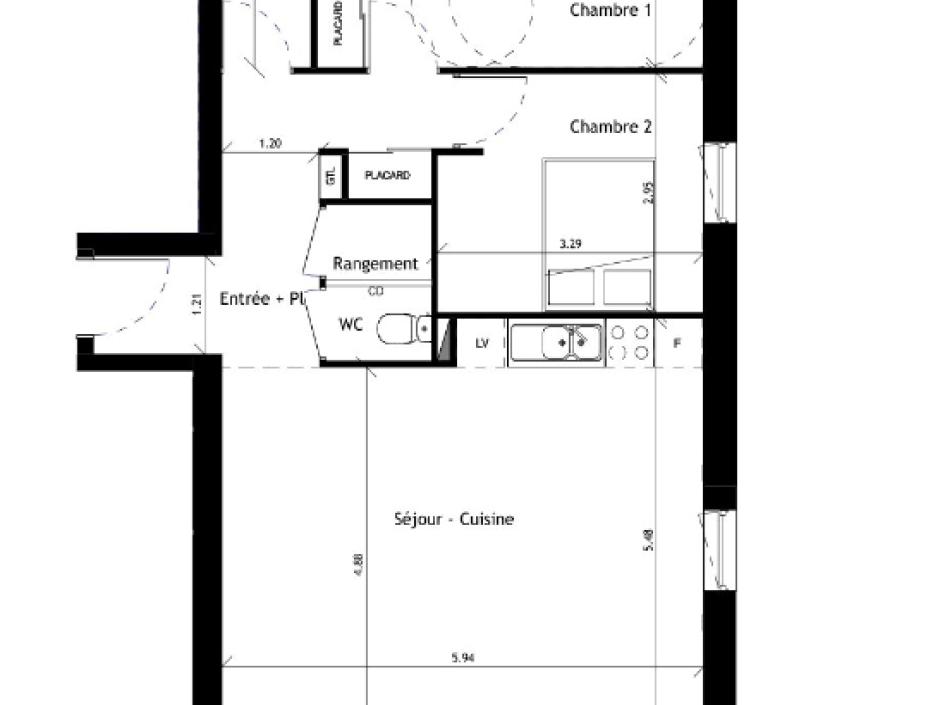 Ac3- vente appartement 
saint erblon
 1725665716